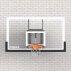 FORZA Glass Basketball Backboard & Hoop [Wall Mounted]  
