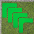 FORZA Pitch Line Marker Corners [Pack of 4] 