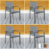 Set of Four Outdoor Chairs