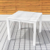 White Square Garden Dining Tables