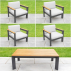 Harrier Luxury Garden Chairs & Table Set
