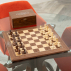 Wooden Chess Pieces Storage Box