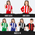 Custom Kids' Striped Football Shirts