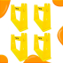Pack of 4 Yellow Hurdles