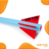 Red foam javelin
