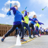 Children playing with 45cm foam javelins