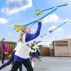 Kids playing with 85cm foam javelins