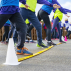 School sports day race lines