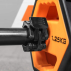 Barbell clips on barbell securing weights