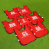 Red Netball Bibs For a Full Team | Net World Sports