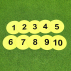 Harrier Numbered Flat Disc Markers [10 Pack] | Net World Sports