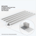Fence Fixed Ball Stop Net Posts [5 Pack]