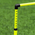 adjustable height design, ranging from 27”- 42”.