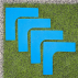 FORZA Pitch Line Marker Corners [Pack of 4] 