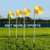 FORZA Spring Loaded Rugby Corner Flags & Pole Set