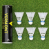 Vermont Club 100 Shuttlecocks | Nylon Skirt With a Cork Tip | Pack of 6 | White or Yellow | Net World Sports