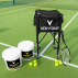 Rolling tennis ball basket for coaches and clubs