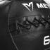 Close up of wall ball raised seams