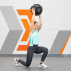 Female athlete performing core exercise with wall ball
