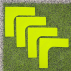 FORZA Pitch Line Marker Corners [Pack of 4] 