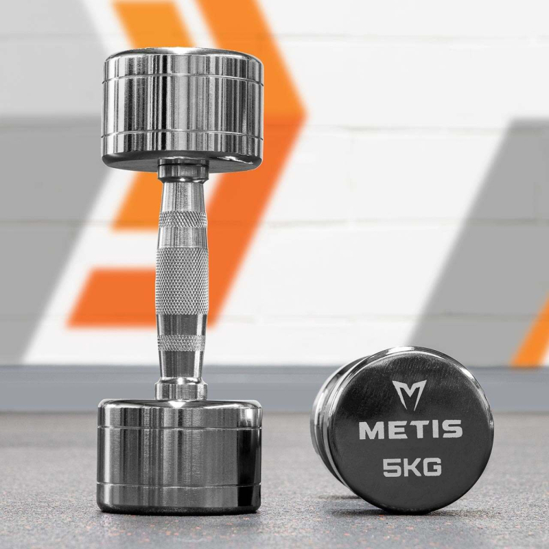 METIS Chrome Dumbbells [1kg - 10kg] | Net World Sports