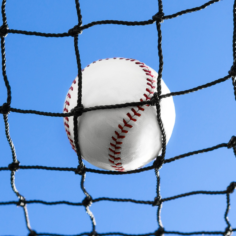 2mm Knotted HDPE Twine Netting For Baseball | Net World Sports