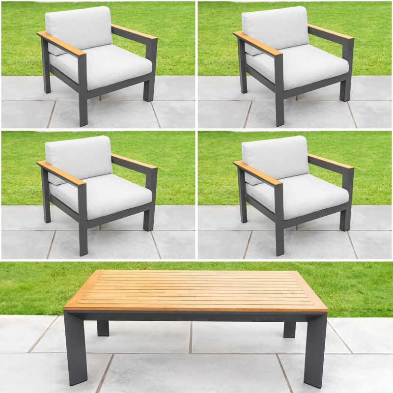 Harrier Luxury Garden Chairs & Table Set