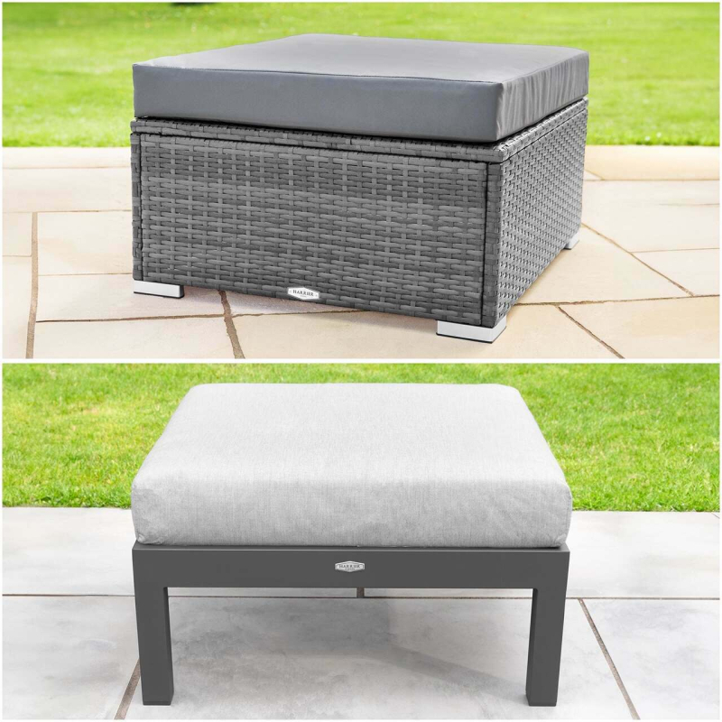 Rattan Ottoman Footrests | Aluminium Ottoman Footrests