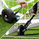 Video for FORZA Alu110 Football Goal Wheels (Lever And 360° Wheels)