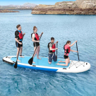 Video for AquaTec Giant Paddle Board [Big - 2/4 Person]