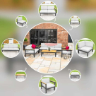Video for Harrier Luxury Garden Sofa Set [Build Your Own] - Charcoal/Teak
