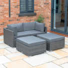 Video for Harrier Rattan Sofa Set [2 Seats + 2 Ottomans]