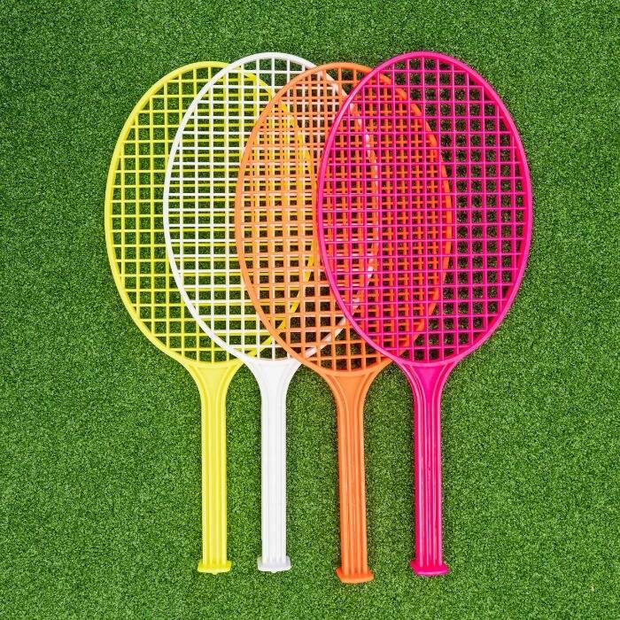 Pack of 4 Plastic Tennis Rackets