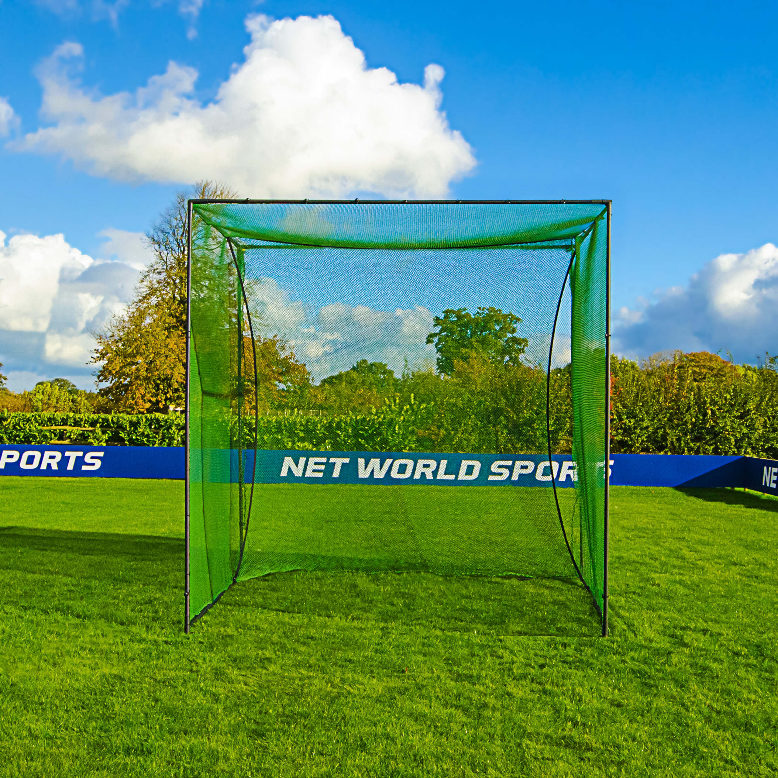 34mm Powder Coated Steel Frame | All Weather Golf Cage