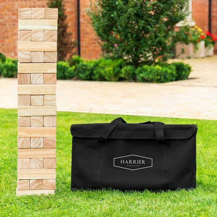 Harrier Portable Outdoor Jenga Set | Backyard Games For The Family