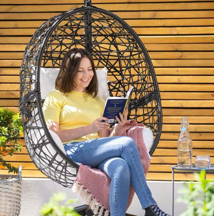 Harrier Hanging Egg Chairs | Deluxe Garden Furniture