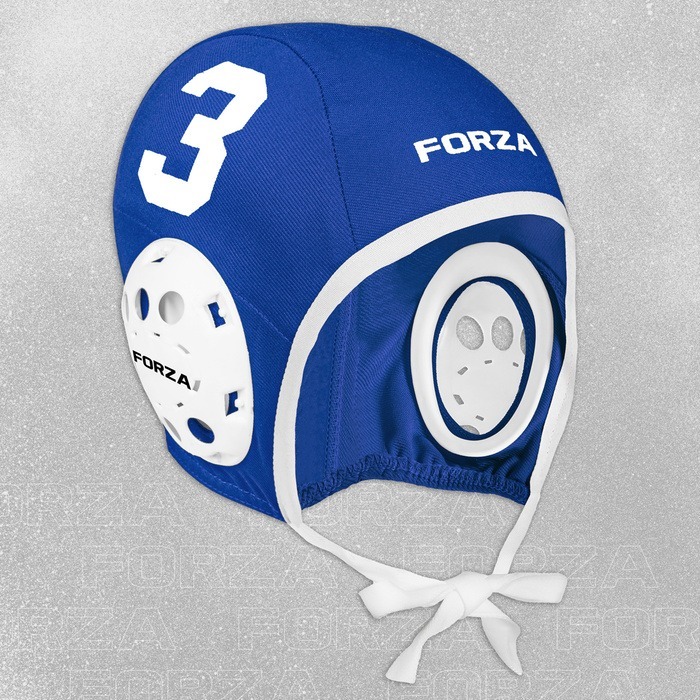 blue team water polo helmet