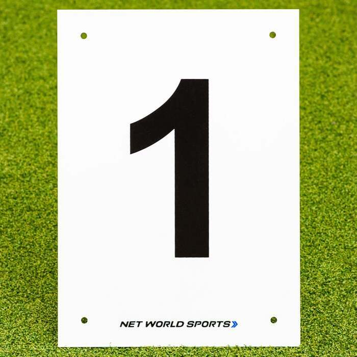 A4 Number Plates for tennis courts & sports pitches