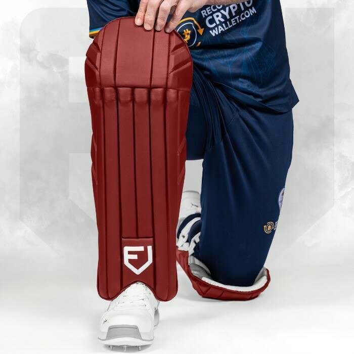 maroon wicket keeper pads