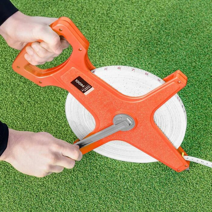 Retractable Open Reel Tape Measure With Hand Crank 