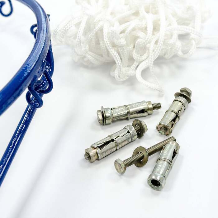 Wall Mounted Netball Posts & Steel Fixings 