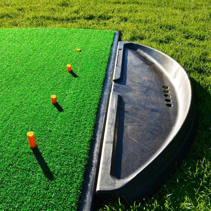 High Capacity Golf Ball Tray Holder | Easily Secure To FORB Golf Hitting Mat