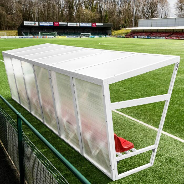 Aluminium Sports Team Shelter | Heavy-Duty Football Team Shelter