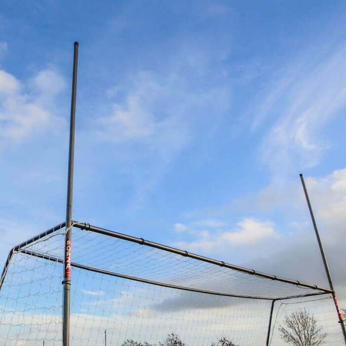 Combined football and soccer goals