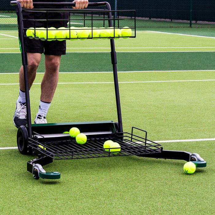 Easy Tennis Ball Collection | Tennis Ball Coaching Trolley