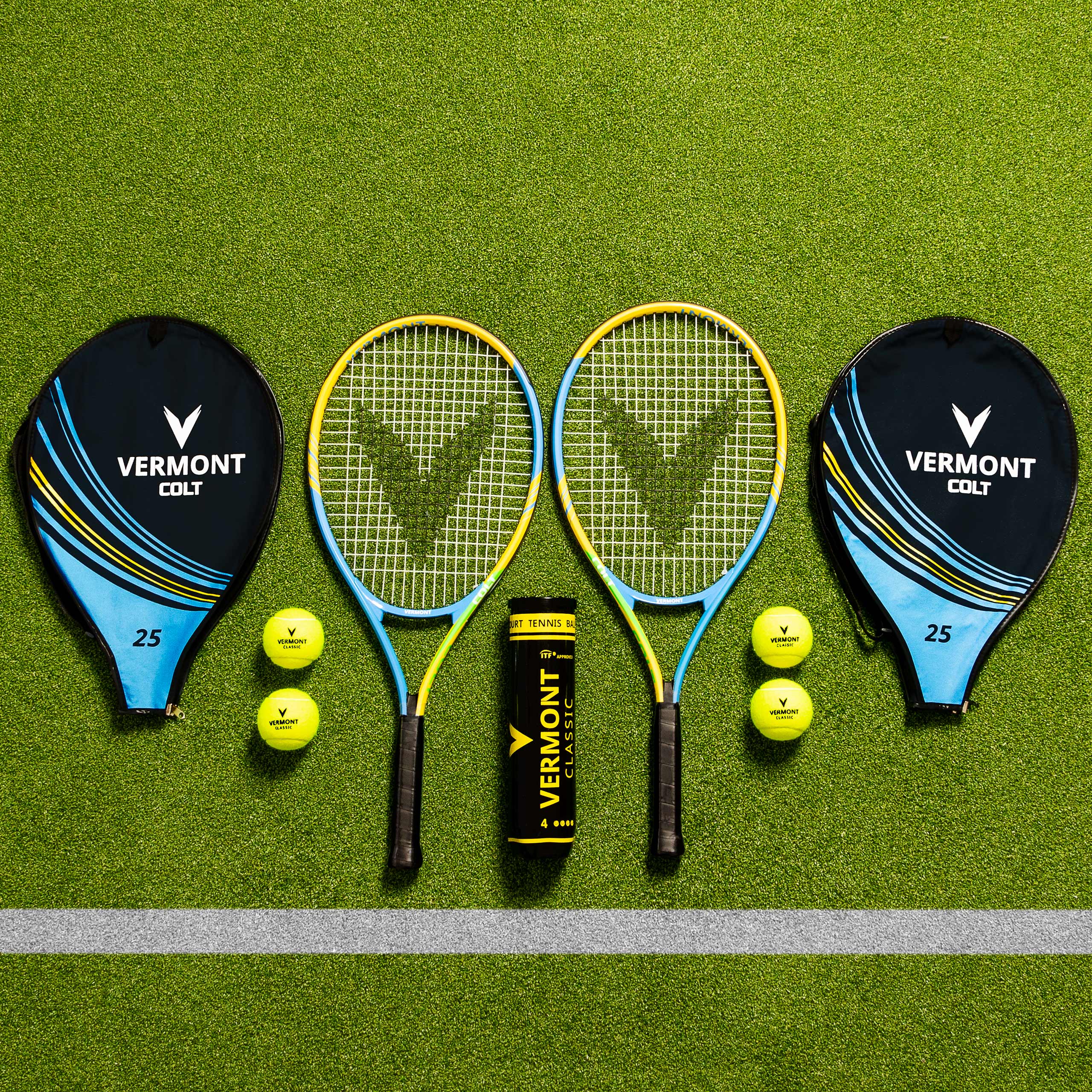 Vermont Tennis Racket & Ball Set | 2 Payers Singles Tennis