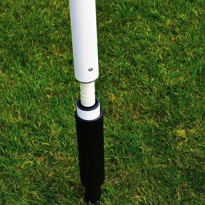 GAA Corner Poles With Ground Sleeves & Spring Loaded Base
