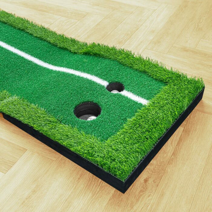 Golf putting alignment mat