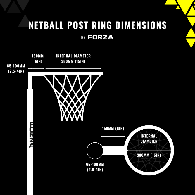 netball post dimensions