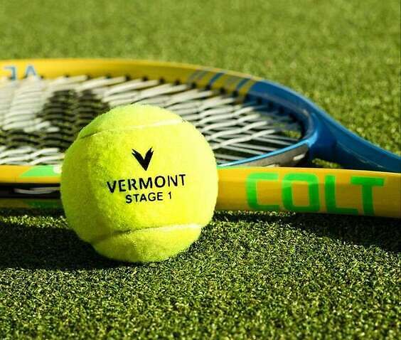 numbered tennis balls